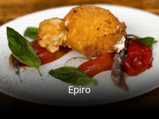 Epiro réservation de table