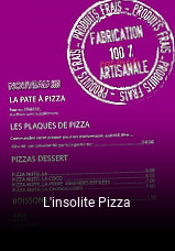 L'insolite Pizza réservation