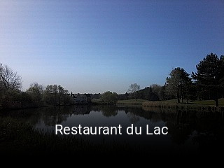 Restaurant du Lac réservation en ligne