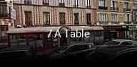 Réserver une table chez 7 A Table maintenant