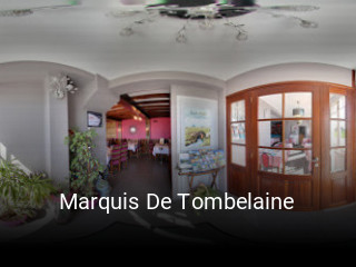 Marquis De Tombelaine réservation de table
