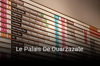 Le Palais De Ouarzazate réservation de table