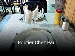 Routier Chez Paul réservation de table