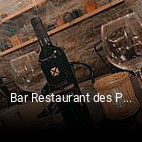 Bar Restaurant des Platanes réservation