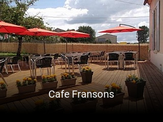 Cafe Fransons réservation en ligne