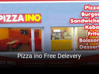 Pizza ino Free Delevery réservation de table