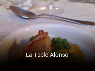 La Table Alonso réservation de table