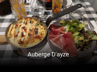Auberge D'ayze réservation