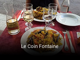Le Coin Fontaine réservation de table