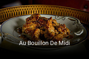 Au Bouillon De Midi réservation de table