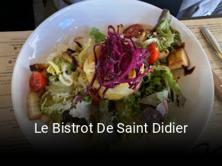 Le Bistrot De Saint Didier réservation de table