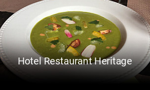 Réserver une table chez Hotel Restaurant Heritage maintenant
