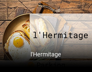 l'Hermitage réservation de table