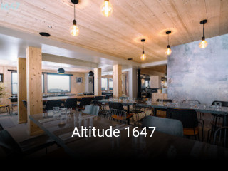 Altitude 1647 réservation de table