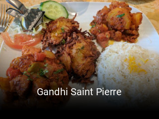 Gandhi Saint Pierre réservation de table
