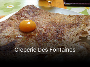 Creperie Des Fontaines réservation de table