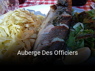 Auberge Des Officiers réservation de table