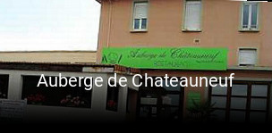 Auberge de Chateauneuf réservation de table
