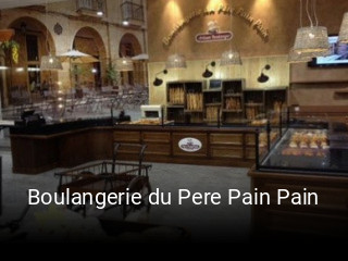 Boulangerie du Pere Pain Pain réservation en ligne