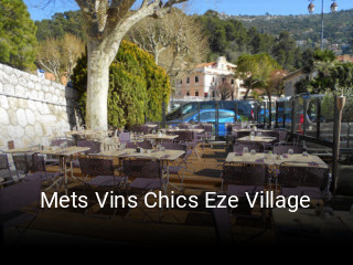 Mets Vins Chics Eze Village réservation en ligne