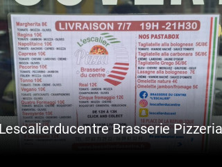 Lescalierducentre Brasserie Pizzeria réservation