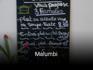 Malumbi réservation en ligne