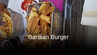 Gardian Burger réservation de table