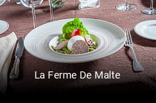 Réserver une table chez La Ferme De Malte maintenant