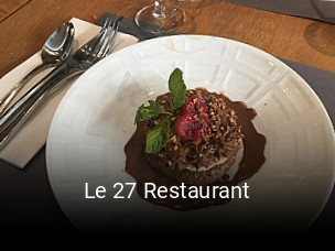 Le 27 Restaurant réservation en ligne
