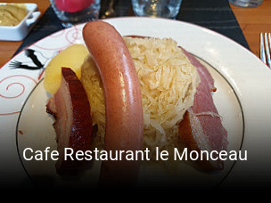 Cafe Restaurant le Monceau réservation