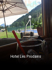 Hotel Les Prodains réservation de table