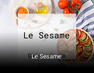 Le Sesame réservation en ligne