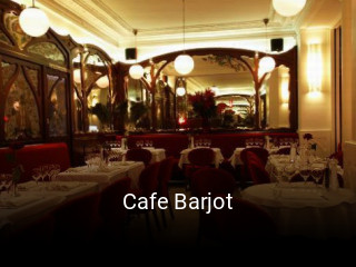 Cafe Barjot réservation de table