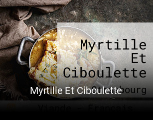 Myrtille Et Ciboulette réservation