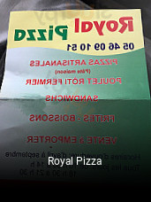 Royal Pizza réservation de table