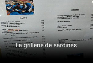 La grillerie de sardines réservation en ligne