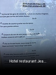 Hotel restaurant Jean Teyssier réservation