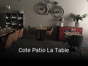 Cote Patio La Table réservation en ligne