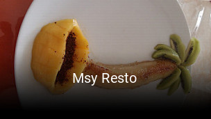 Msy Resto réservation