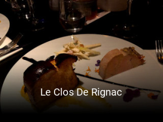 Le Clos De Rignac réservation en ligne
