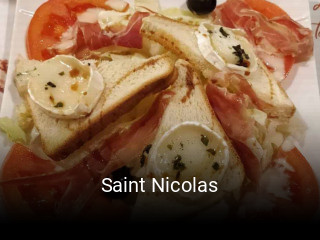 Saint Nicolas réservation de table