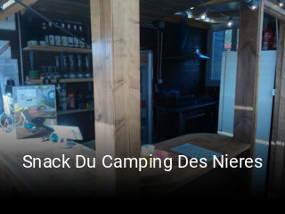 Snack Du Camping Des Nieres réservation en ligne