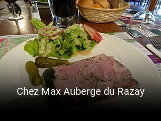Chez Max Auberge du Razay réservation