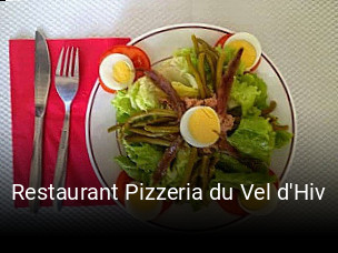 Restaurant Pizzeria du Vel d'Hiv réservation de table