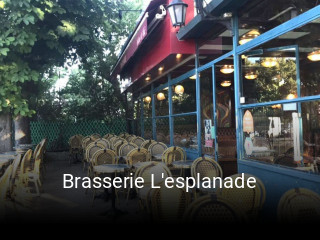 Brasserie L'esplanade réservation en ligne