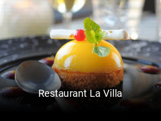 Restaurant La Villa réservation de table