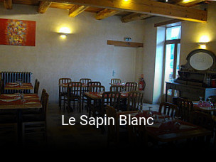 Le Sapin Blanc réservation de table