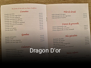Dragon D'or réservation de table