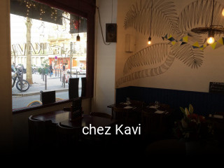 Réserver une table chez chez Kavi maintenant