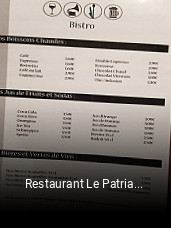 Restaurant Le Patriarche réservation en ligne